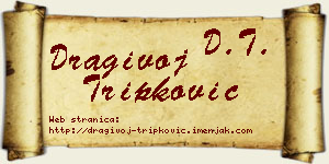 Dragivoj Tripković vizit kartica